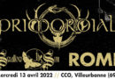 Live Report du concert de Primordial, Swallow The Sun et Rome le mercredi 13 avril au CCO à Lyon-Villeurbanne