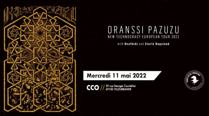 Live Report du concert d’Oranssi Pazuzu, Deafkids et Sturle Dagsland le mercredi 11 mai 2022 au CCO à Lyon-Villeurbanne.